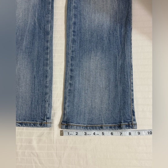 Wrangler Rock 47 Low Rise Bootcut Jeans Embellished Cowgirl Western Size 9/10 - Picture 12 of 14